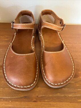 DUCKFEET MOLS Brown Tan Leather Mary Jane Loafers Flats Womens 41 US 10/10.5